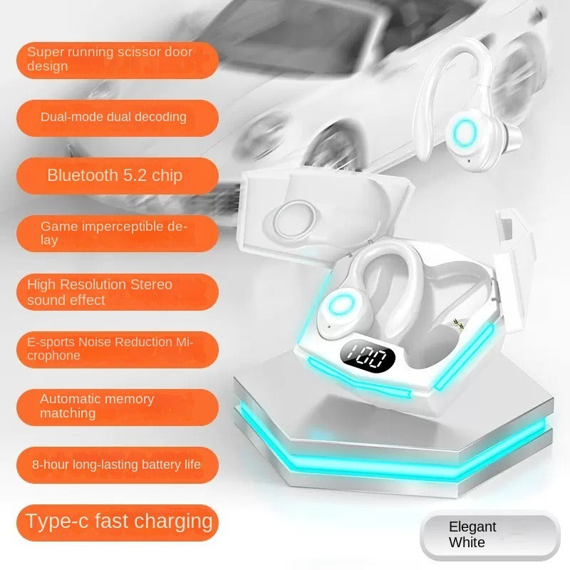 JS900 Wireless Bluetooth Ear Clip Headphones with Noise Canceling